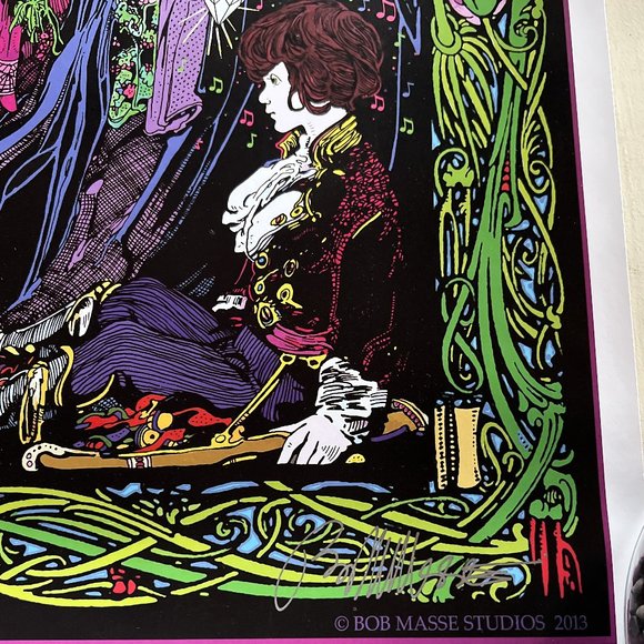 MINT/NM Syd Barrett Lithographic Poster 2013 Bob Masse Signed 17" x 24" - Picture 7 of 8